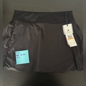 Fila black golf skirt